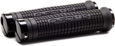 Chromag Squarewave XL Grips - Black - Black - 150mm, Black - Black
